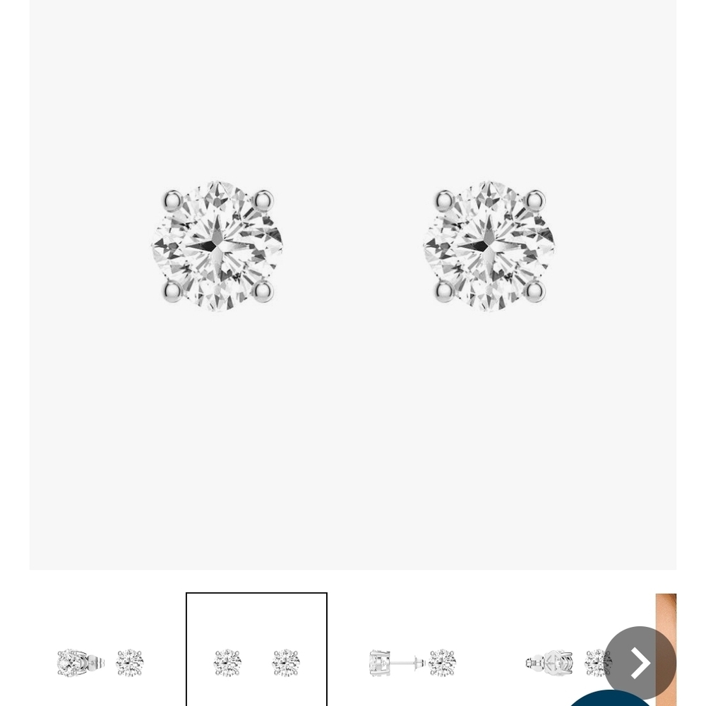Elegant Silver Stud Earrings